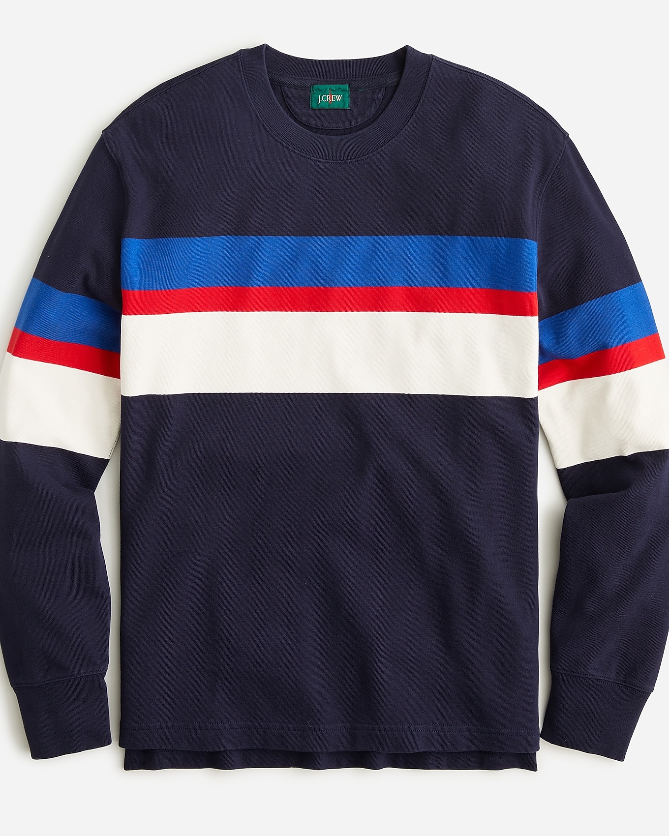 Rugby Crewneck Shirt In Stripe For Men | J.Crew