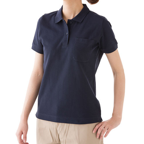 MS-3114】 6.5オンス CVC 鹿の子ドライポロシャツ(左胸ポケット付き