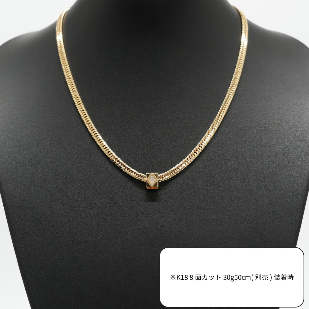 ペンダントトップ K18 ダイヤモンド付 (Type-DC) ※リバーシブルタイプ