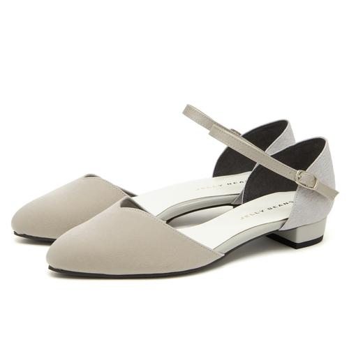 マテリアルコンビセパレートパンプス(23.0cm グレー): パンプス