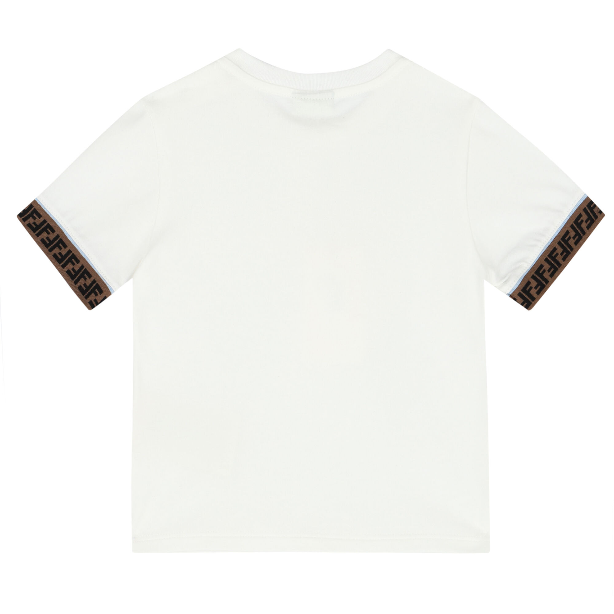 Fendi Baby Boys White Logo T-Shirt | Junior Couture USA