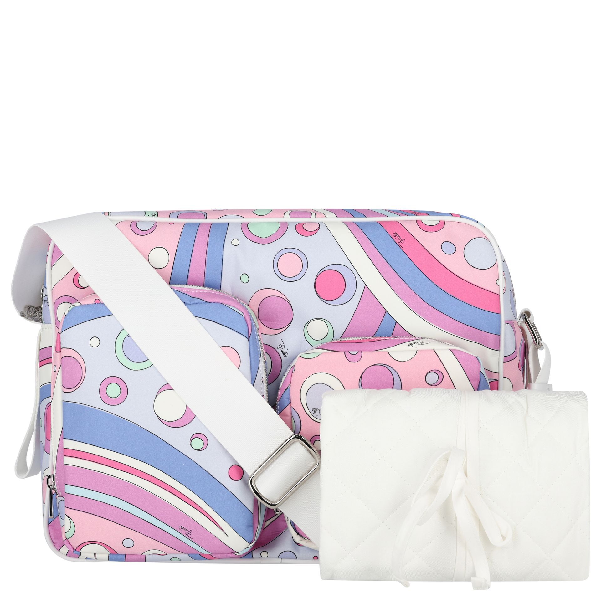 Pucci Baby Girls Pink & Lilac Fontane Changing Bag | Junior