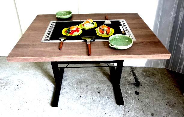 もんじゃ焼きテーブル 標準4人用 1050x750