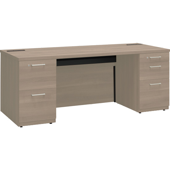 DX06TA-MX62 オカムラ グレースライン 両袖机 幅1600 プライズウッド