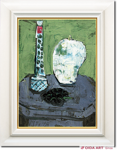 須田剋太 とうがんのある静物 | 絵画など美術品の販売と買取 | 東京