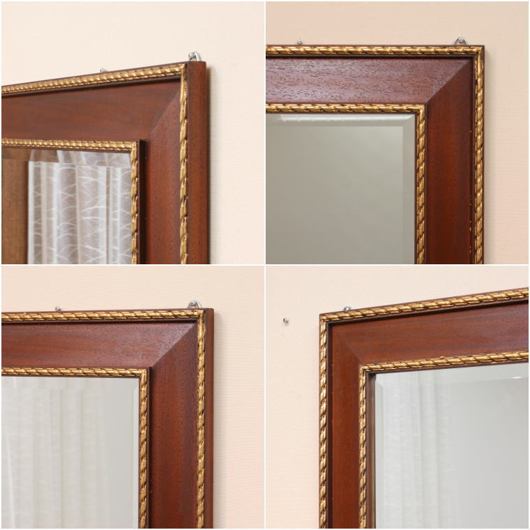 イタリア直輸入 アンティークブラウン仕上げ 姿見サイズ超大型ウォール