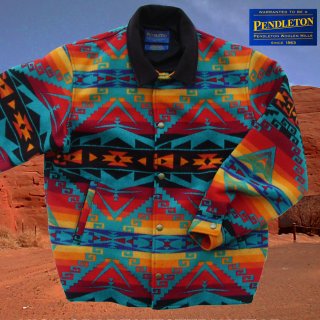 ペンドルトン ウール サンタフェ ジャケット（ターコイズ）L/Pendleton