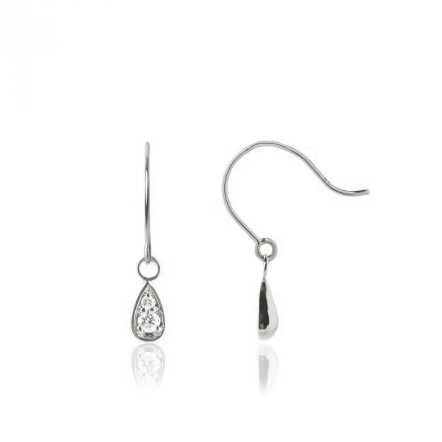 K18/Pt「レーヌ フック」ピアス｜【オレフィーチェ】Orefice