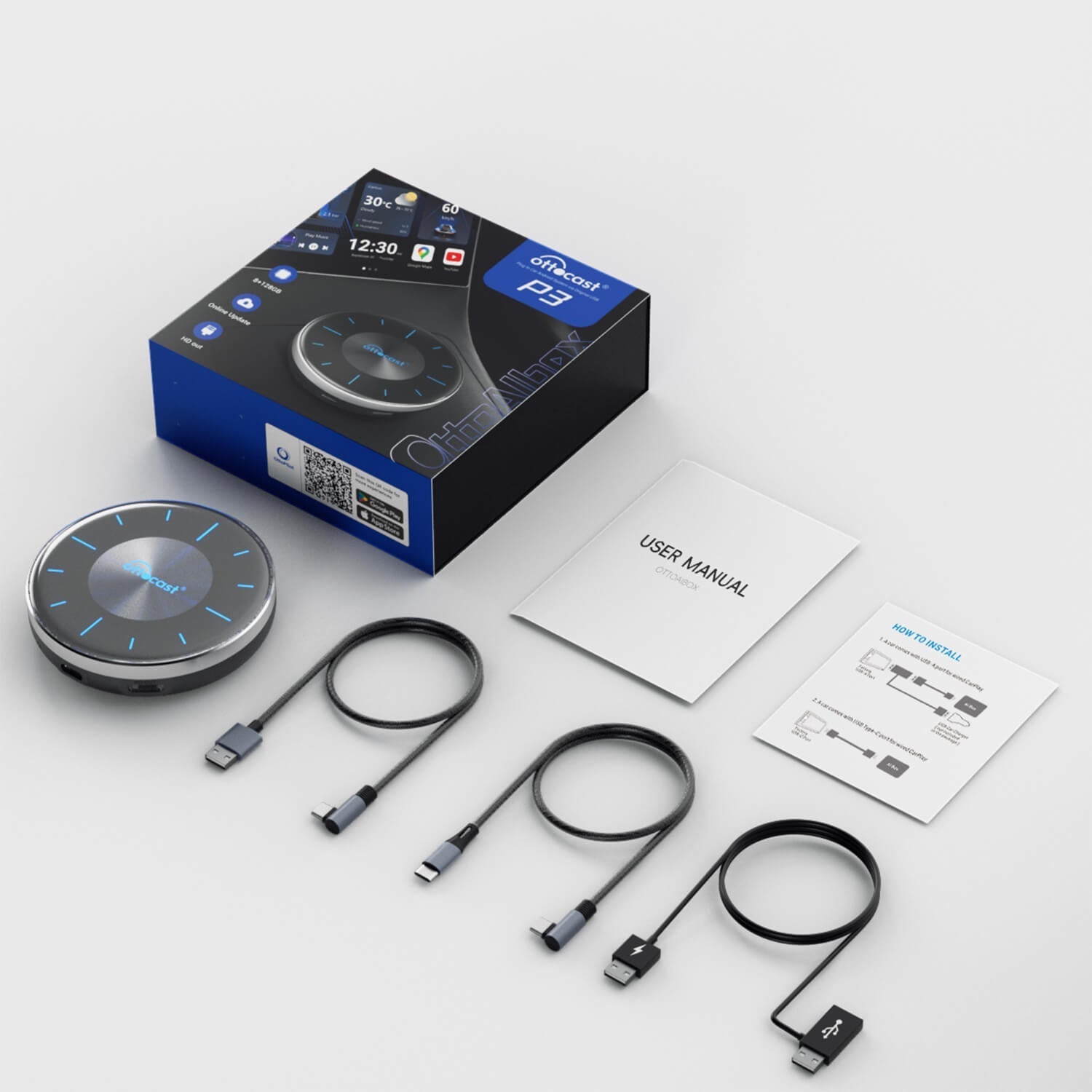 Twitter Special Offer ) OttoAibox P3 CarPlay AI Box