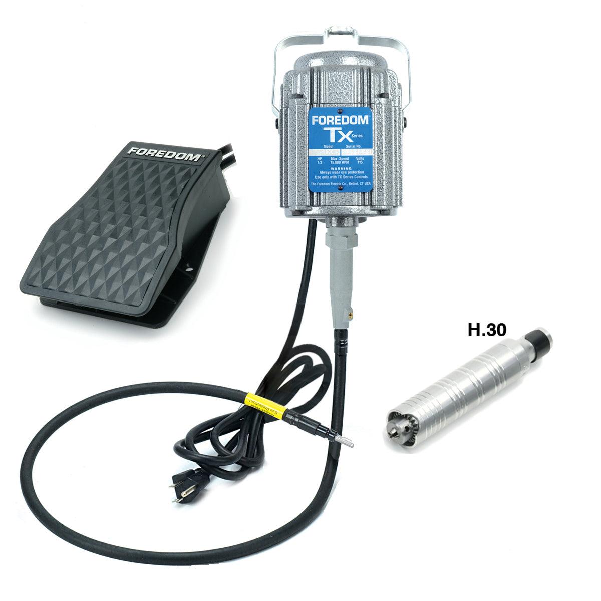 Foredom M.TX Motor, C.TXR-1 Plastic Foot Control & Your — Otto Frei