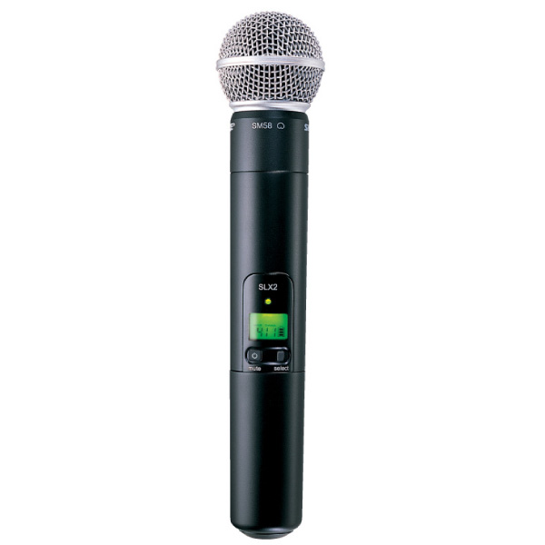 Shure SLXワイヤレスシステム採用ワイヤレスマイクSLX2/SM58のご紹介です。