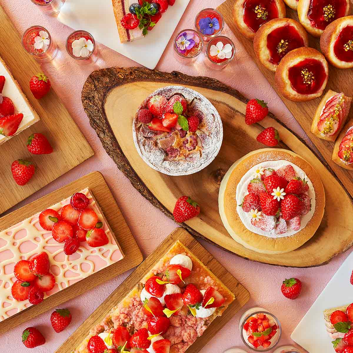 インターコンチネンタルホテル大阪で「ストロベリースイーツブッフェ