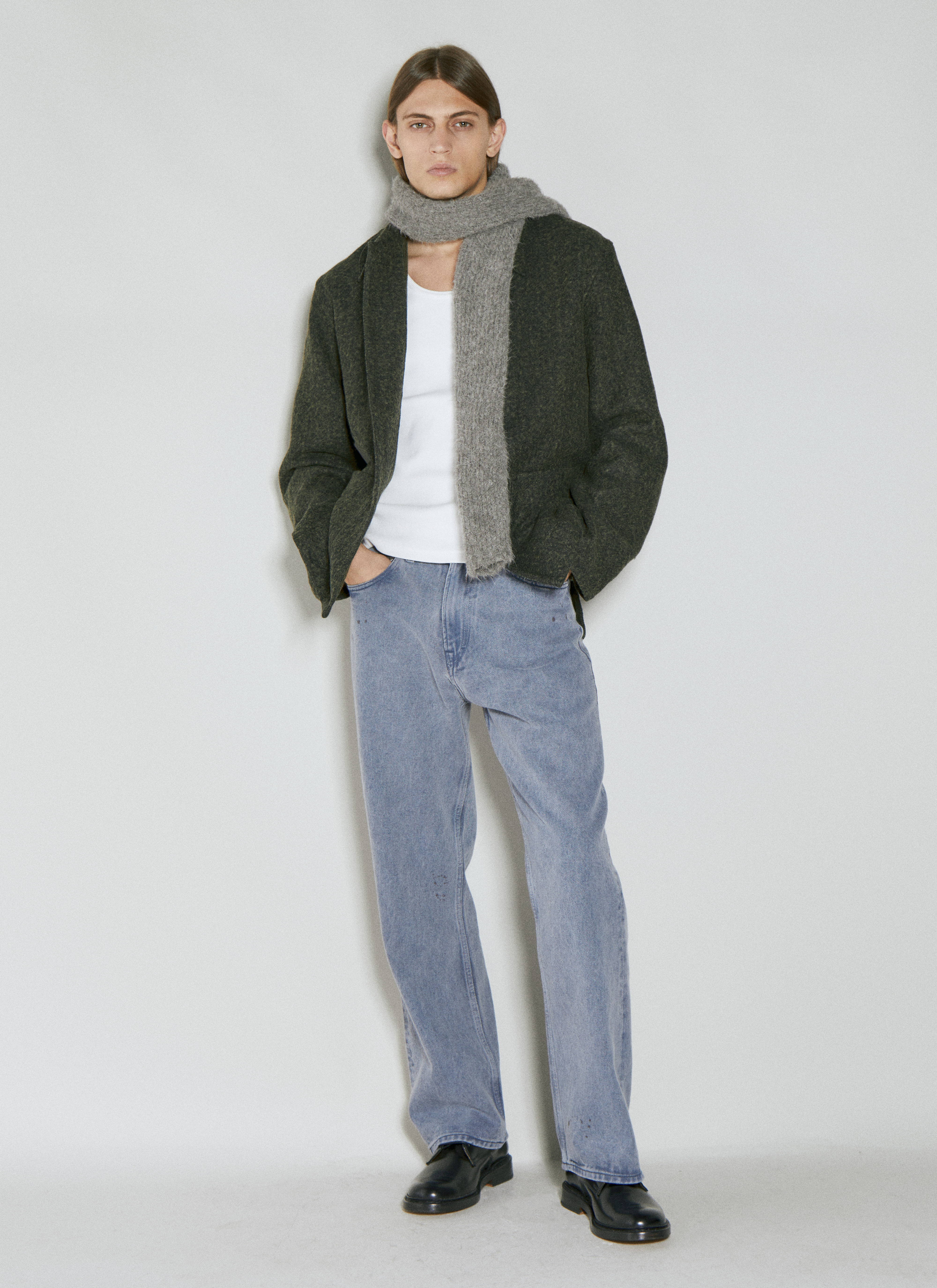 Our Legacy Men's' Floss Scarf in Grey | LN-CC®