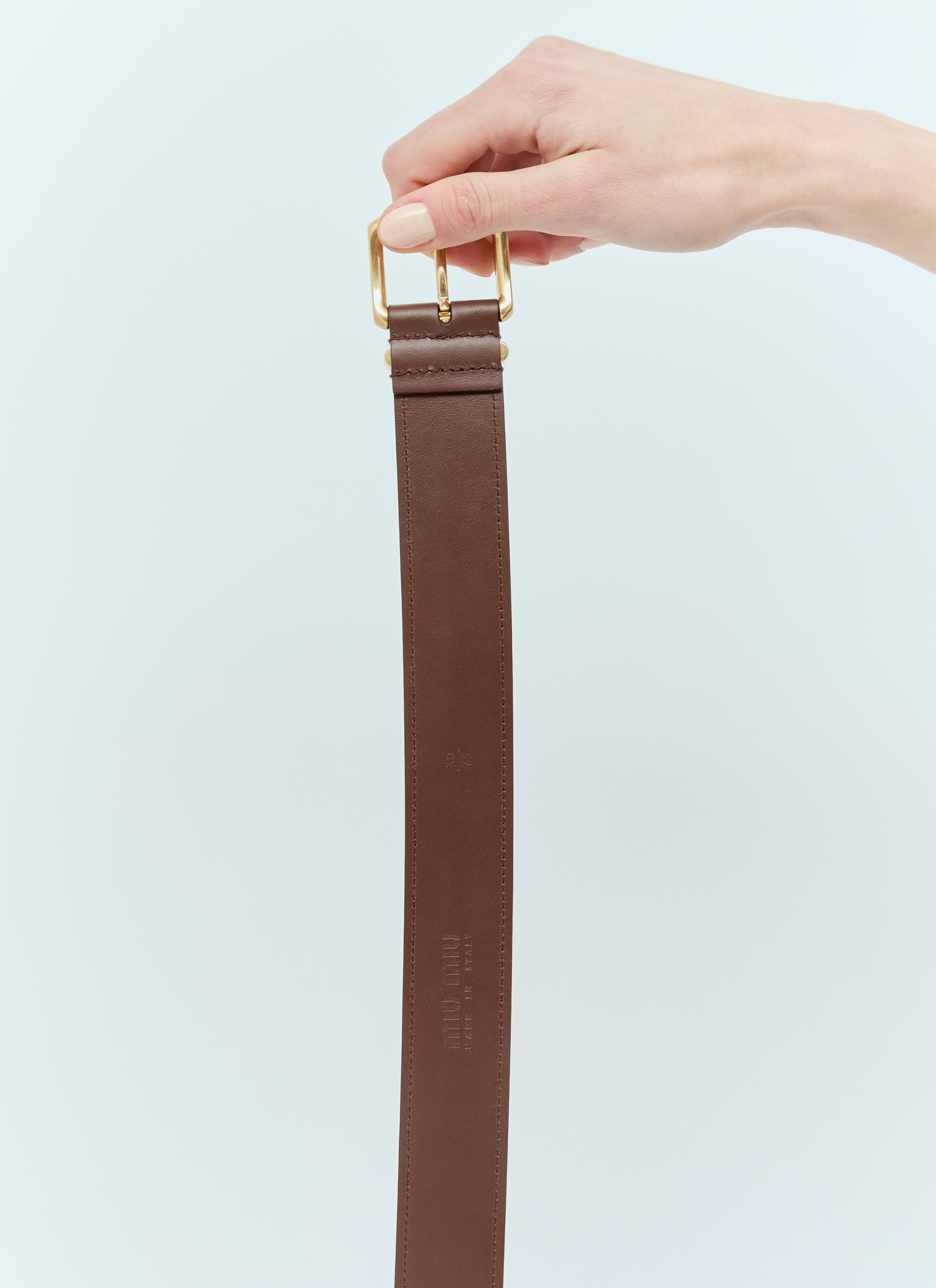 Miu Miu Women's' Leather Belt in Brown | LN-CC®