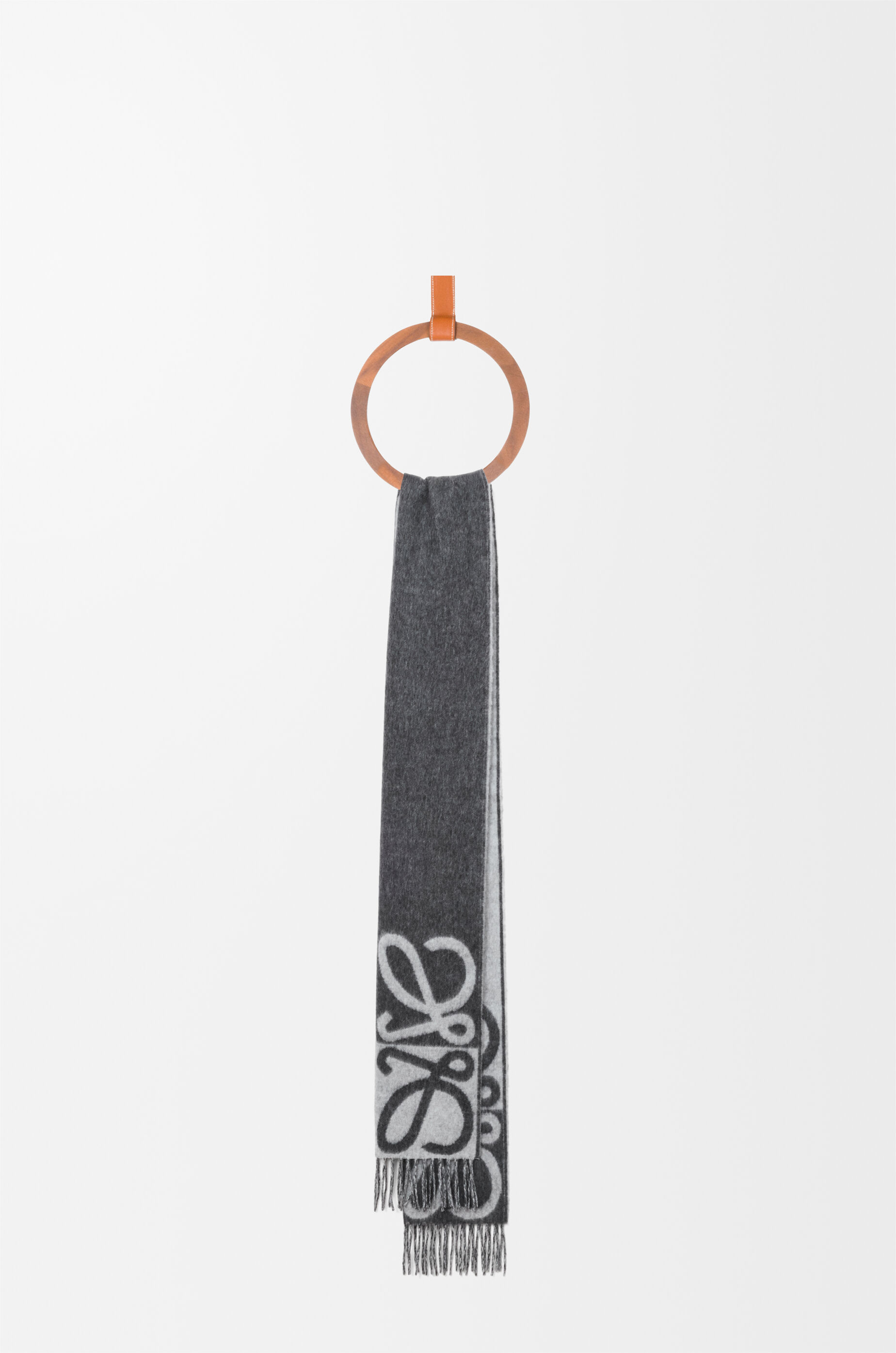 スカーフ（ウール&カシミヤ） グレー - LOEWE Japan official website