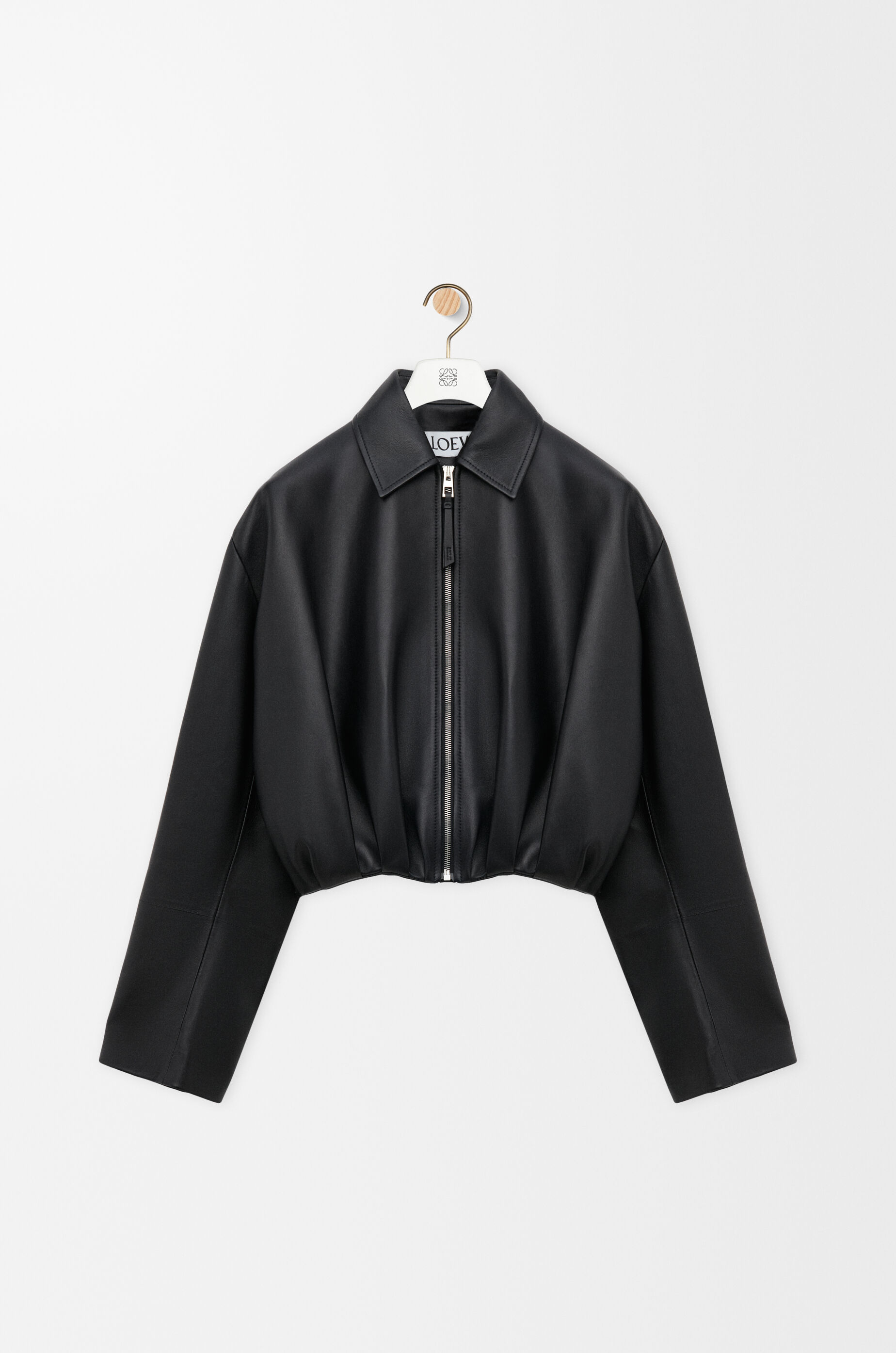 Draped jacket in nappa lambskin Black - LOEWE USA Official Website