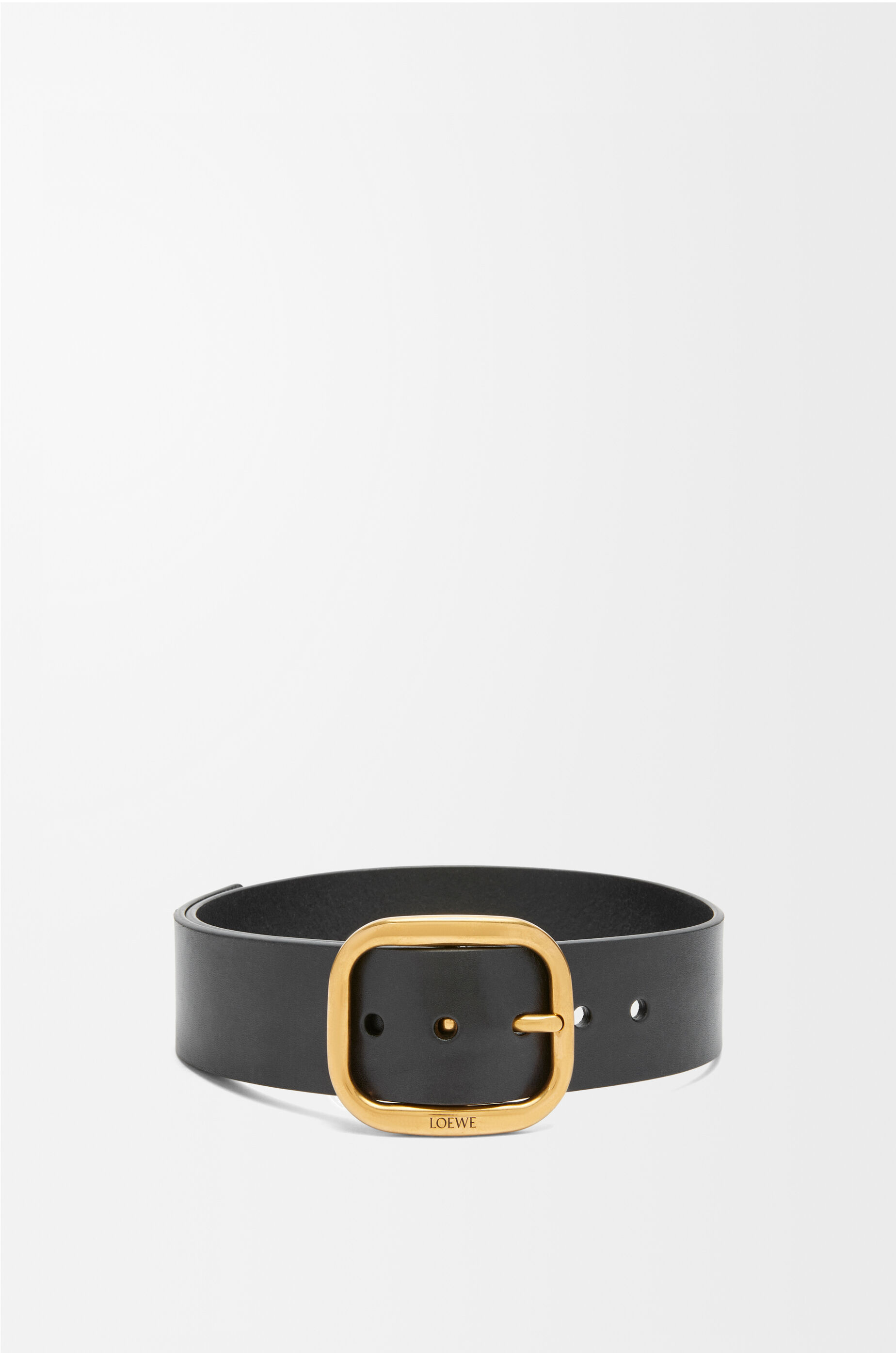 ラウンド ソフト ベルト（クラシックカーフ） ブラック - LOEWE Japan