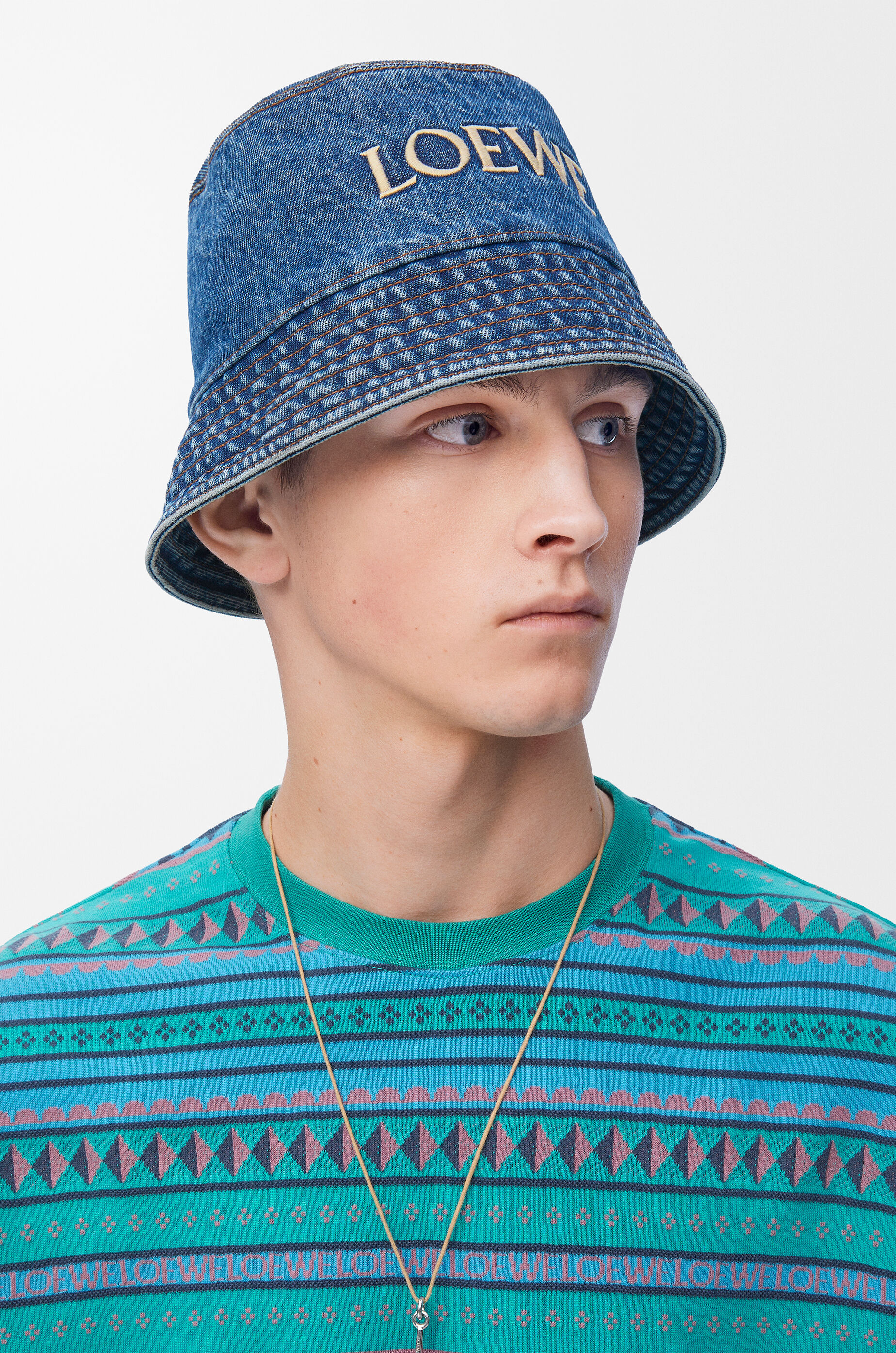 ロエベ バケットハット（デニム） ブルー - LOEWE Japan official website
