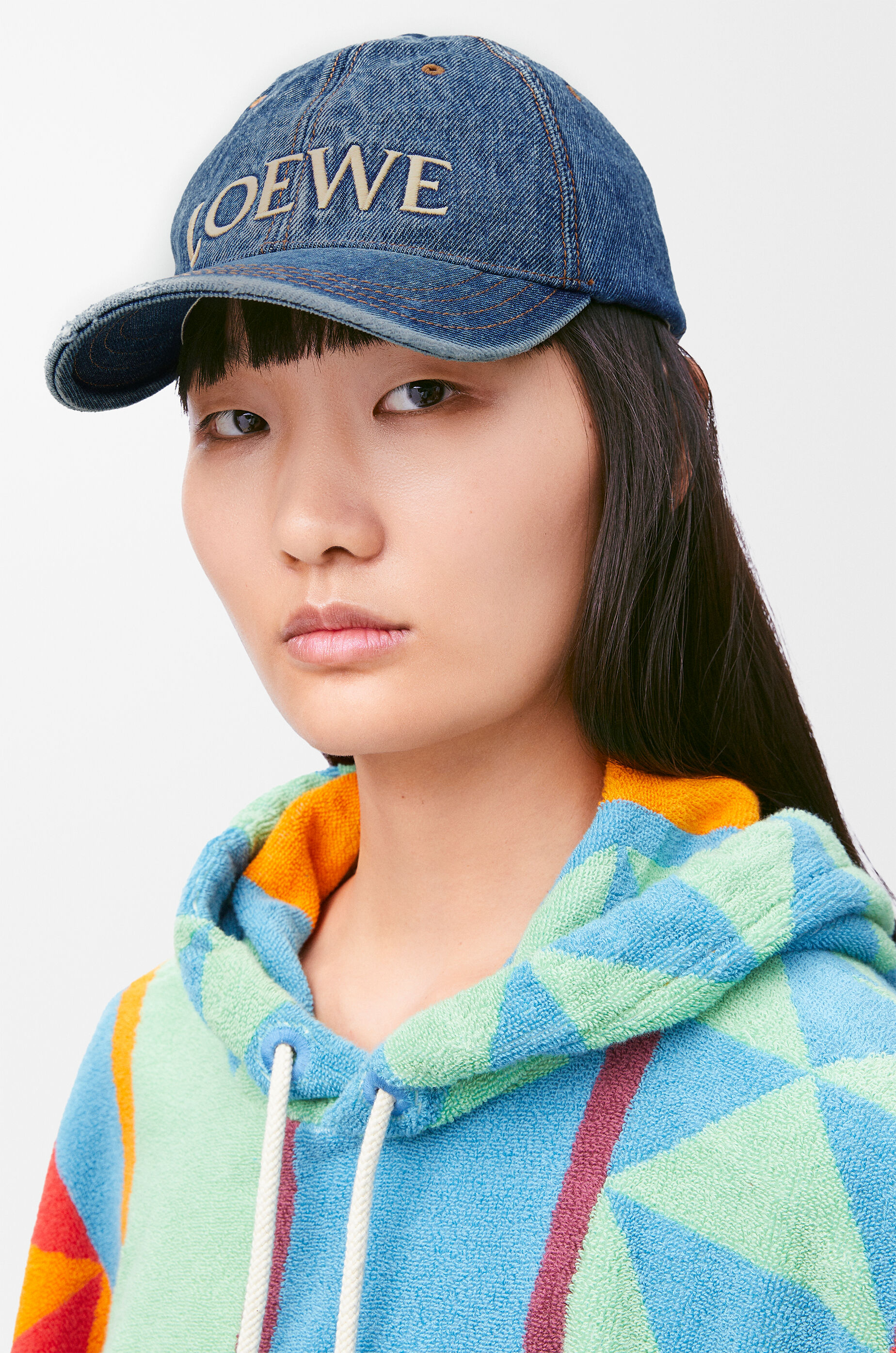 LOEWE cap in denim Blue - LOEWE