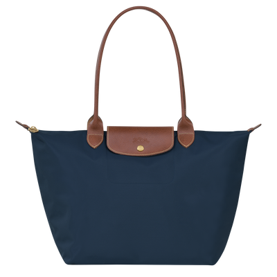 Le Pliage Original L Tote bag Navy - Recycled canvas | Longchamp US