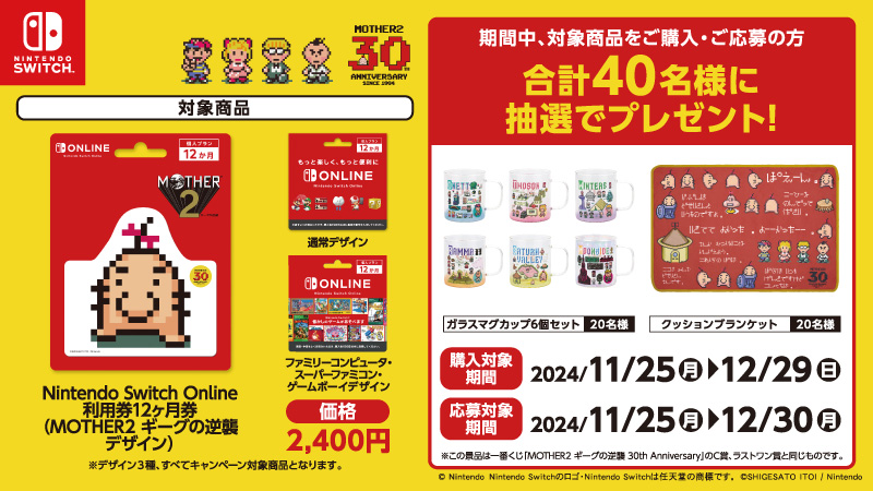 Nintendo Switch Online利用券 12か月券』ダウンロードカード 抽選