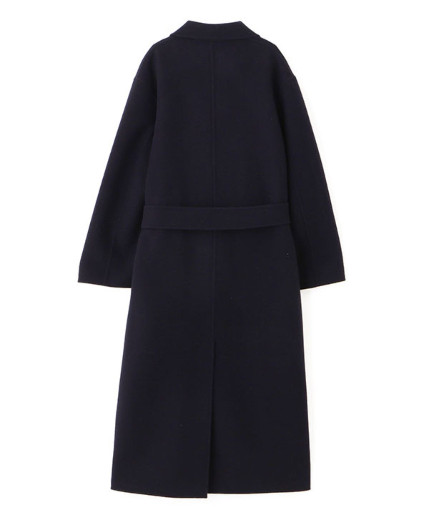 ETRE TOKYO - メルトンロングリバーコート ( NAVY ) 毛 / 共地ベルト付