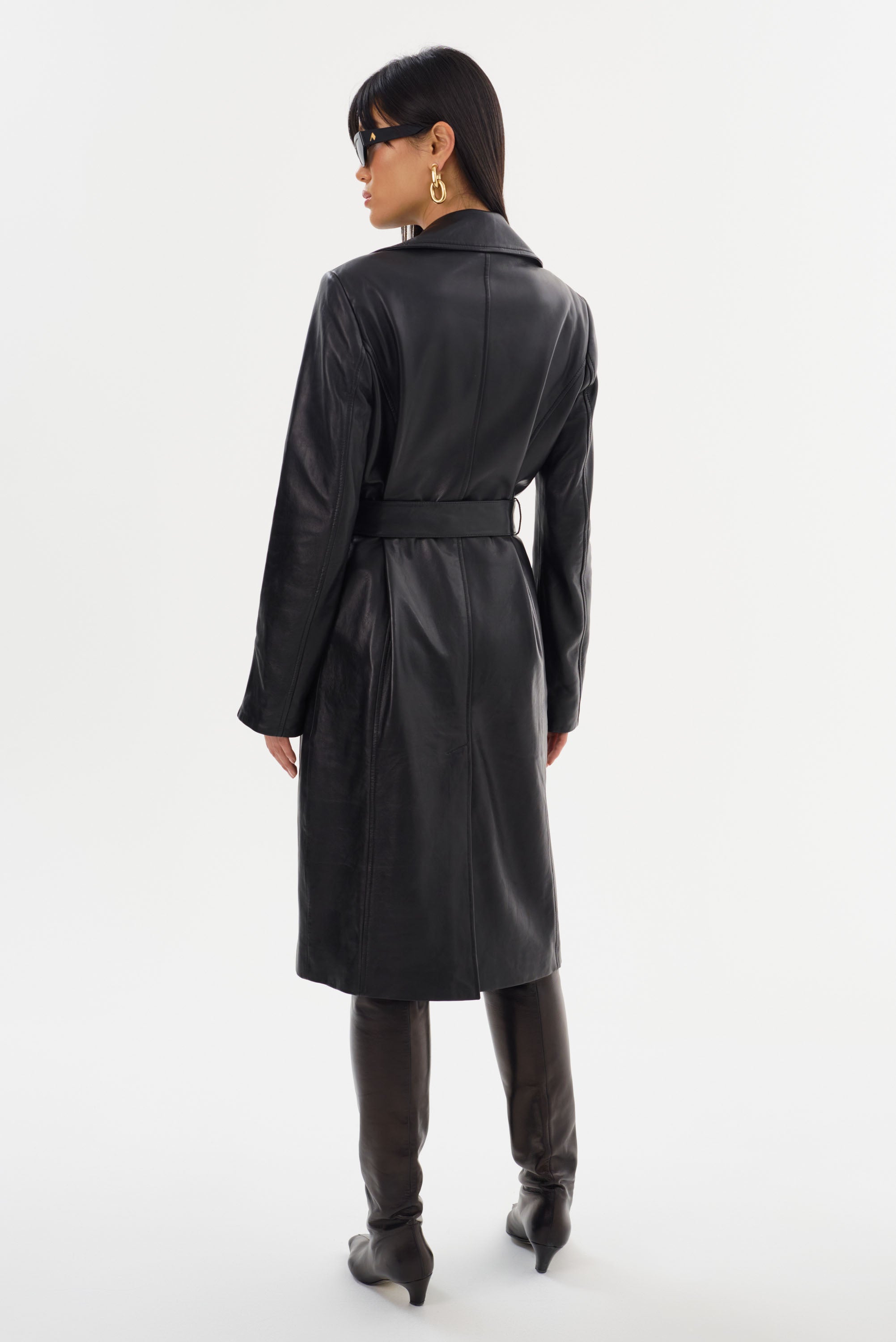MIRANDA | Leather Trench Coat – LAMARQUE