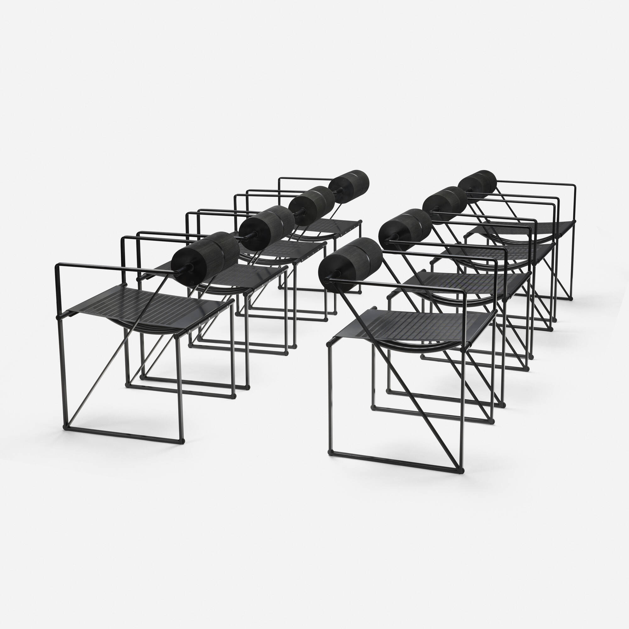 115: MARIO BOTTA, Seconda chairs, set of eight < Contemporary