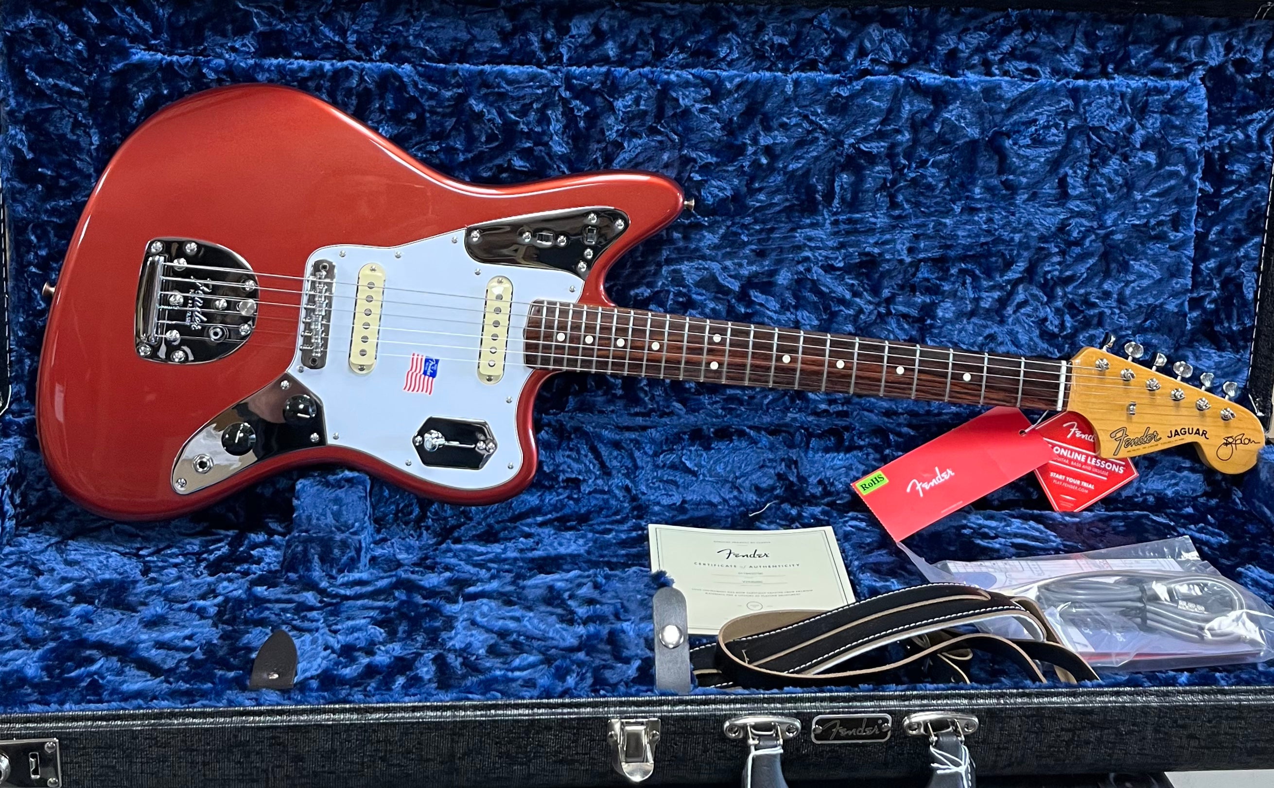 Fender USA Johnny Marr Jaguar Rosewood Fingerboard Metallic KO