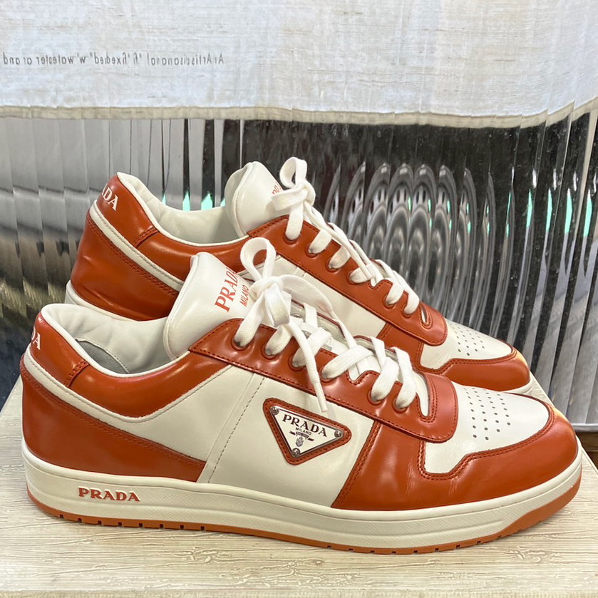 ルイヴィトン] クロコダイル型押しホワイトスニーカーのクリーニング