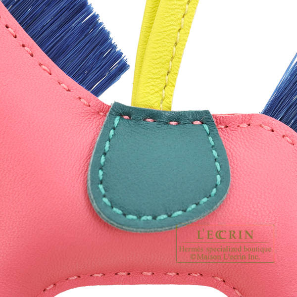 エルメス ロデオチャームクランPM ローズアザレ/ マラカイト/ブルー