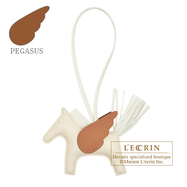 エルメス ロデオチャームペガサスPM クレ/ヴェールフィズ/ゴールド