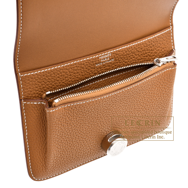 エルメス ドゴンコンパクト ゴールド トゴ シルバー金具 | エルメス