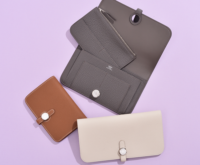 エルメス ドゴンコンパクト ブラック トゴ シルバー金具 | エルメス