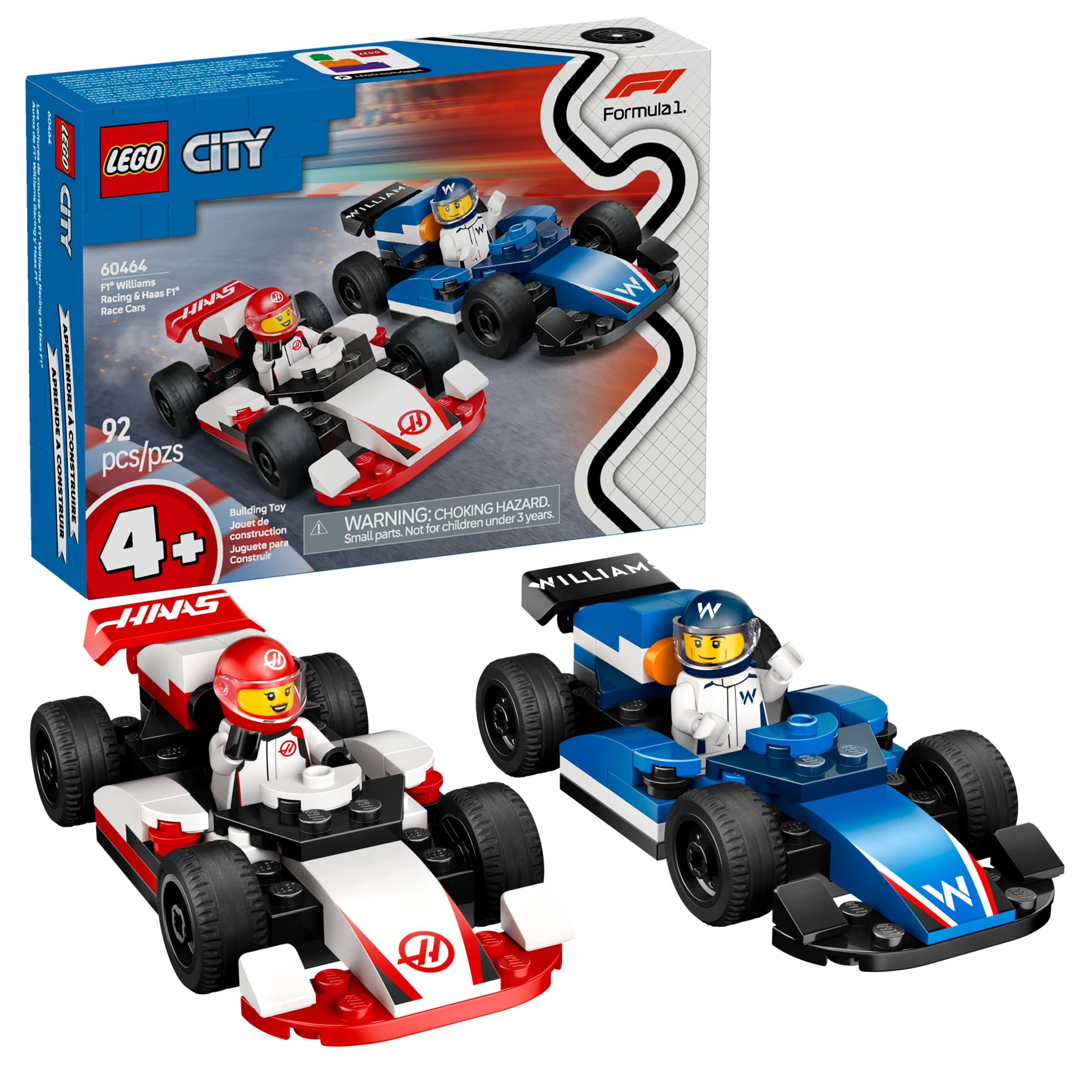 F1® Williams Racing & Haas F1® Race Cars 60464 | City | Buy online