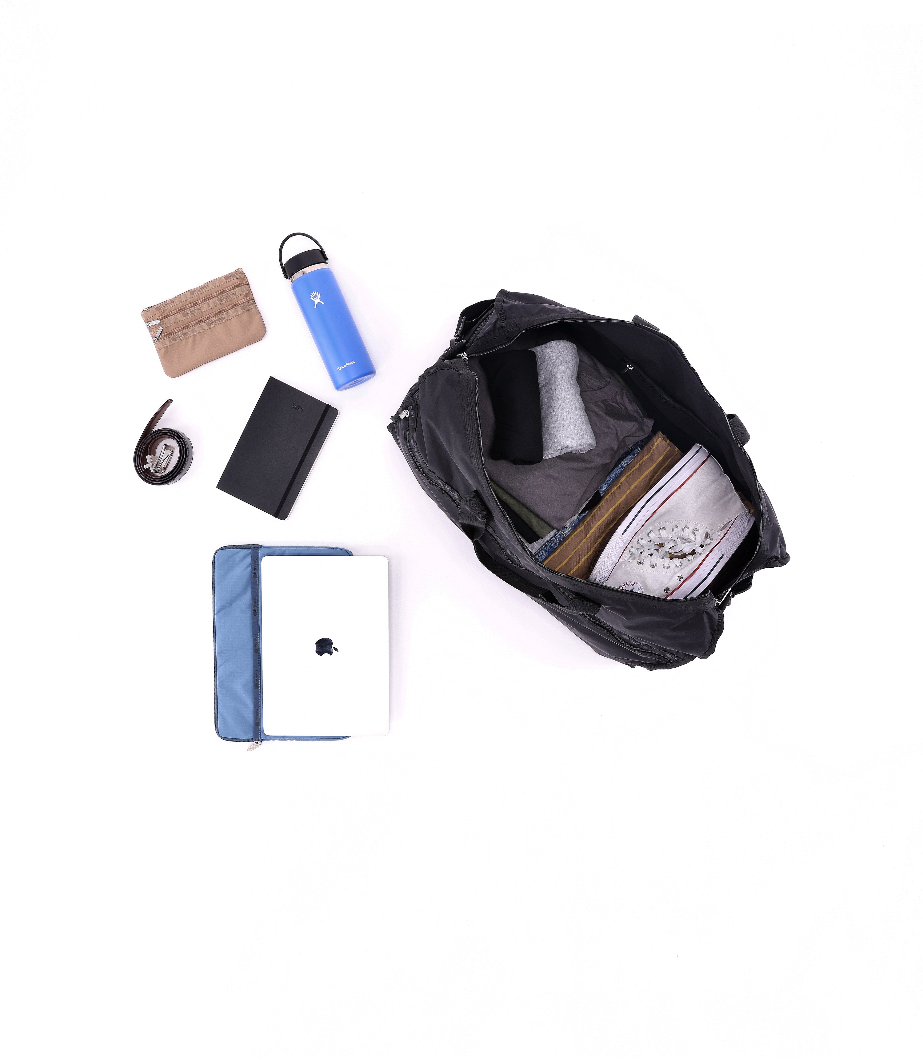 Solid Black Deluxe Extra Large Weekender | LeSportsac