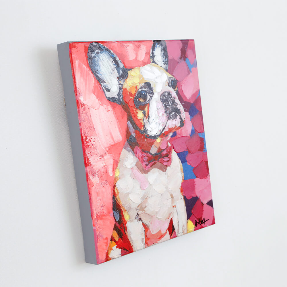 Dog pink (ドッグピンク) 32×40cm - アート・インテリア絵画の通販