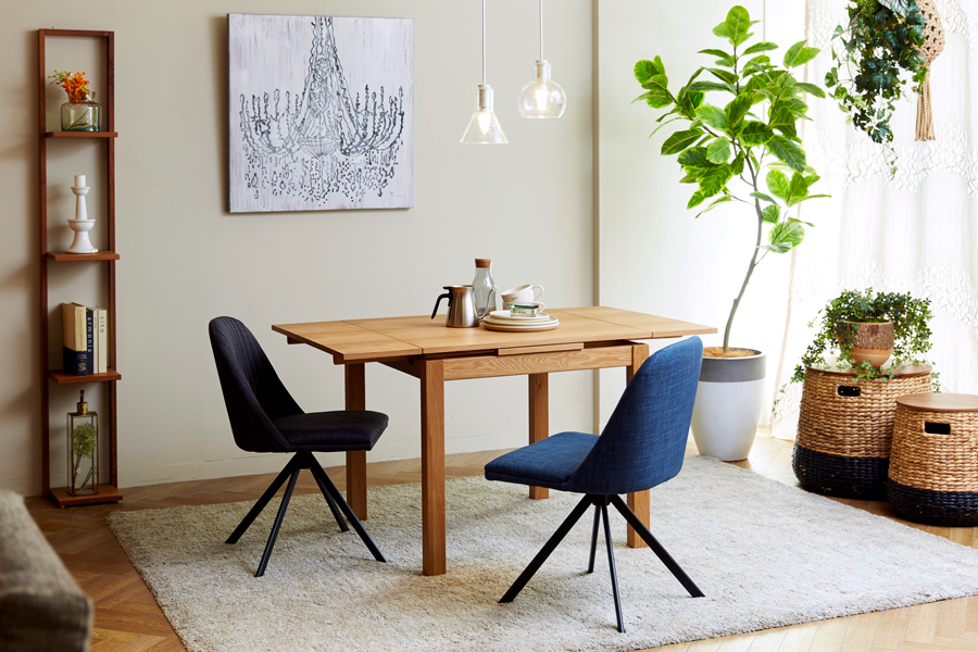 COMODO2（コモドツー） 伸長式ダイニングテーブル（ウォールナットWN