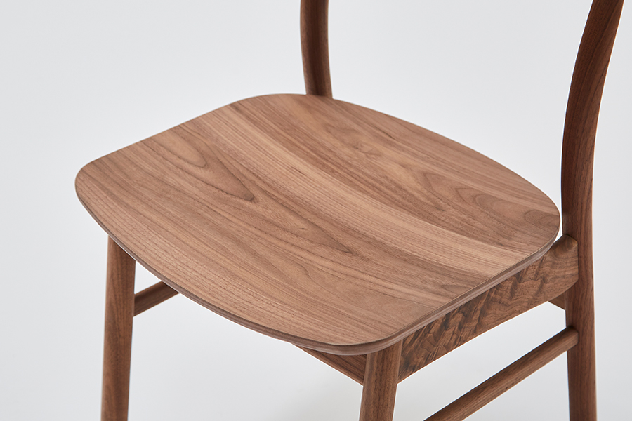 yama（ヤマ）サイドチェア WN オイル塗装（板座） - ダイニングチェア