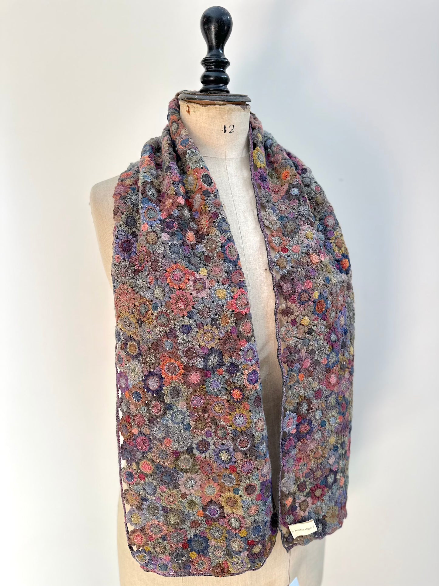 Sophie Digard Open Weave Flowers With Velvet Bobbles Crochet Wool