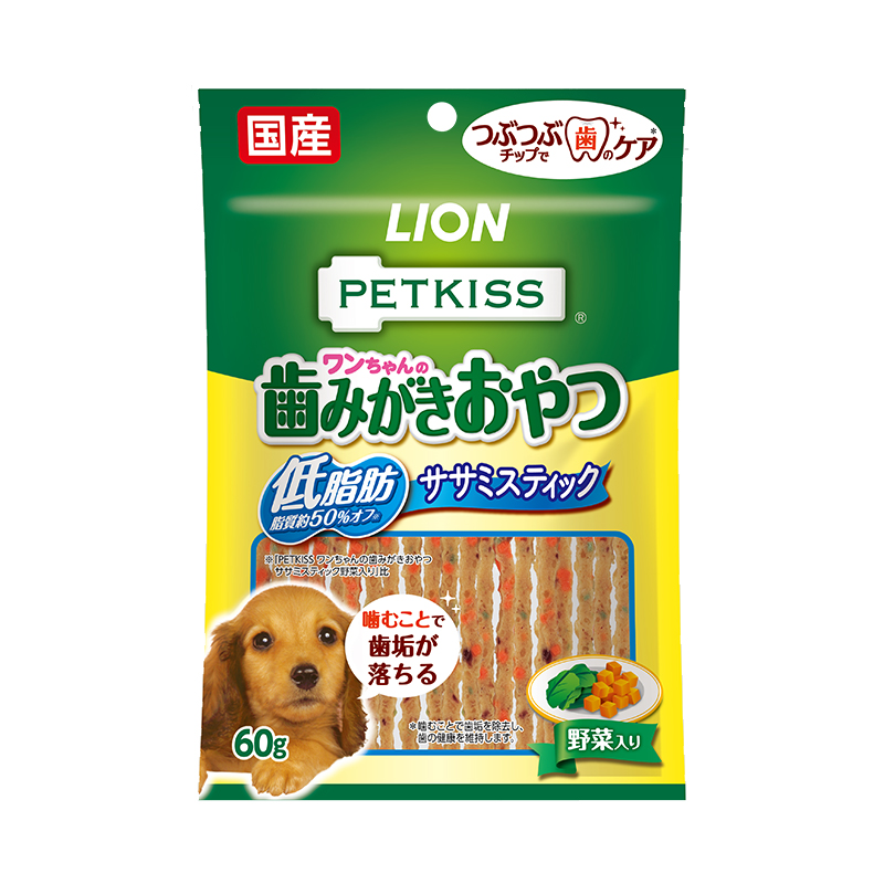 PETKISS ワンちゃんの超歯みがきおやつ チーズササミサンド｜ライオン