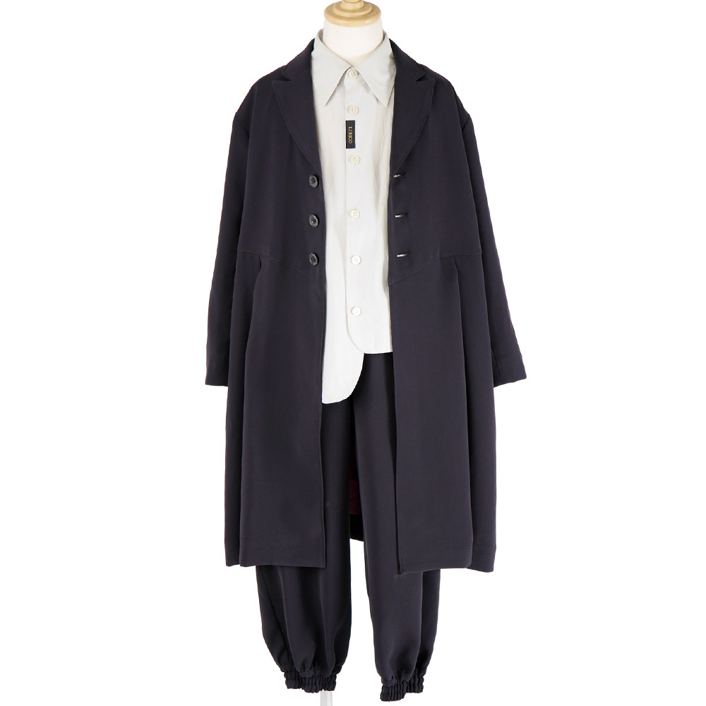 キッズウエア ロングジャケット＆パンツ セットアップ ブラック 120