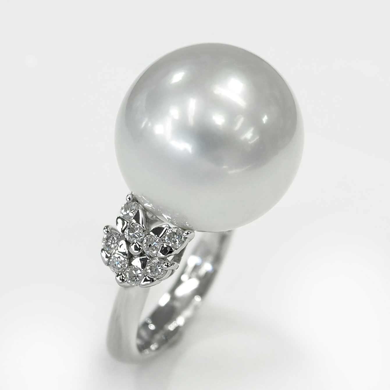 南洋白蝶真珠パールリング Pt900 16mm 静岡県三島市 ジュエリープラザ