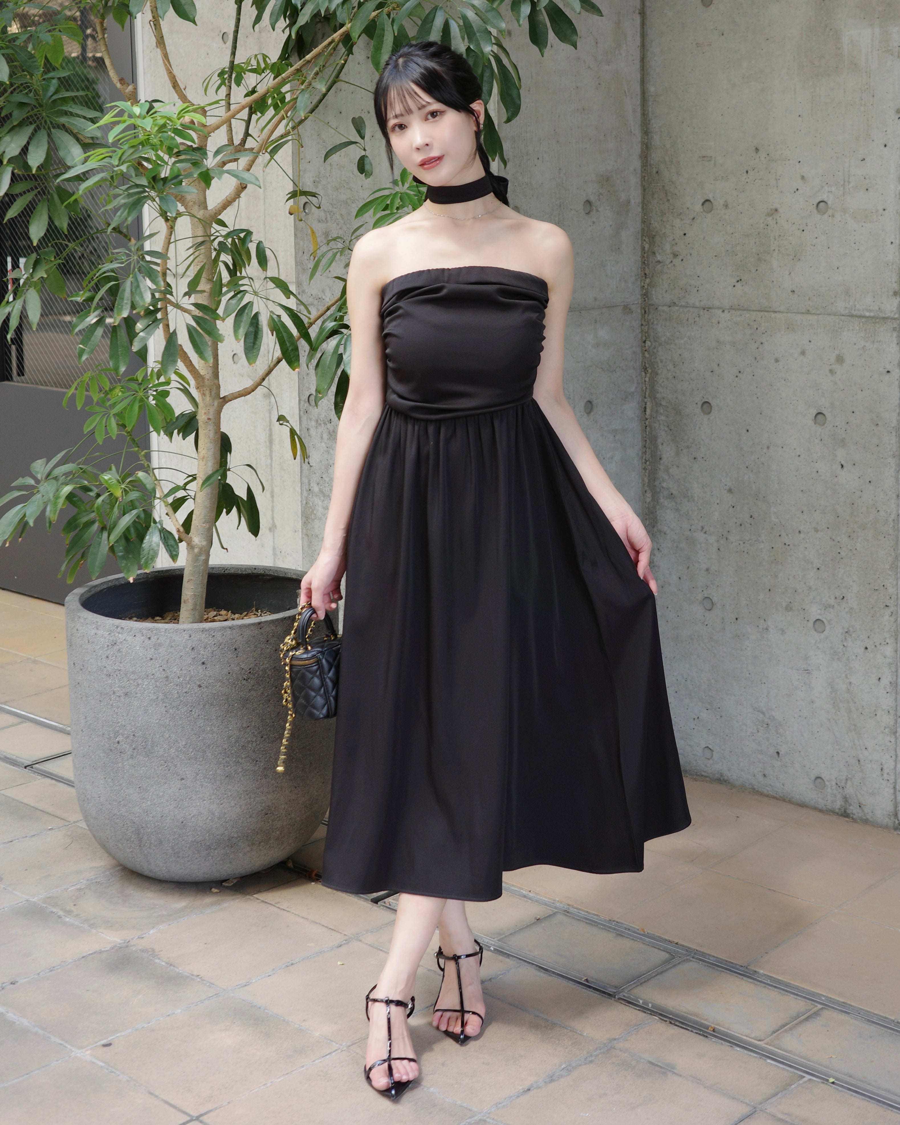 ベアトップフレアワンピース – Maison de Lyla