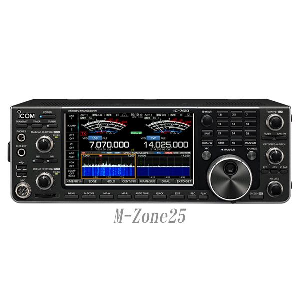 送料無料】IC-7610（100W） アイコム HF + 50MHz帯（SSB/CW/RTTY/PSK31