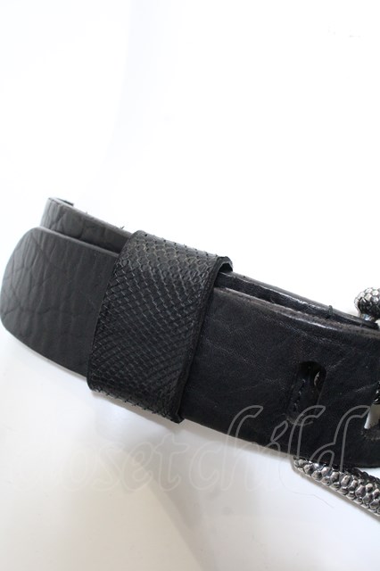 IFSIXWASNINE / COBRA BELT-2 ベルト ブラックxシルバー O-24-12-20