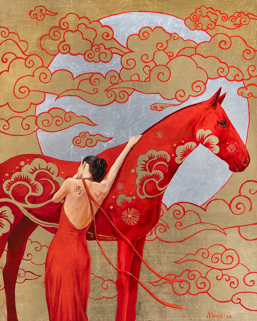 Sandra Yagi - Kirin - Original Painting - Modern Eden Gallery