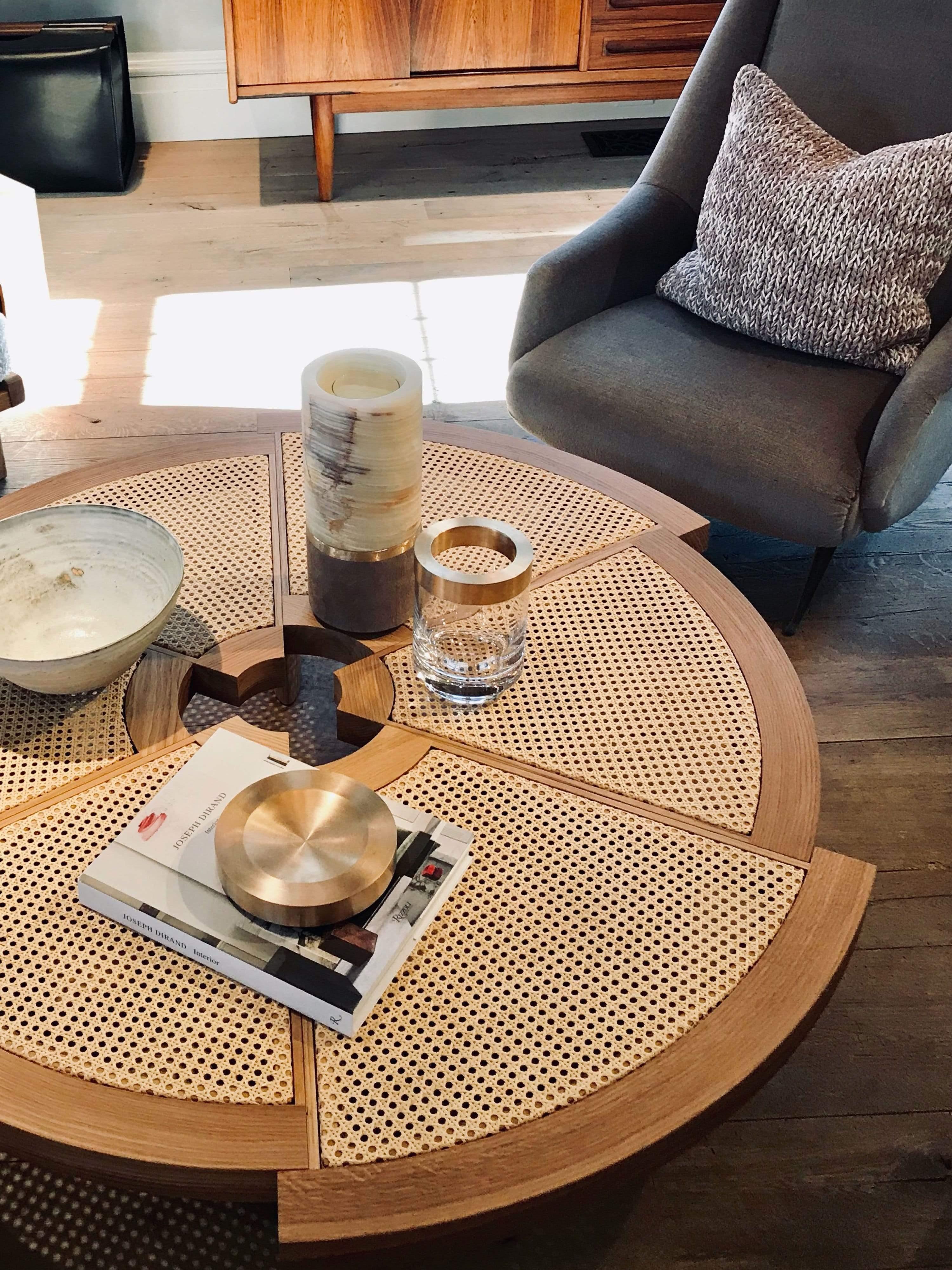 Cassina 529 Charlotte Perriand Rio Table in Viennese Straw