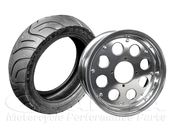 086wモンキー用10インチアルミホイール＆タイヤ110/70-10セット