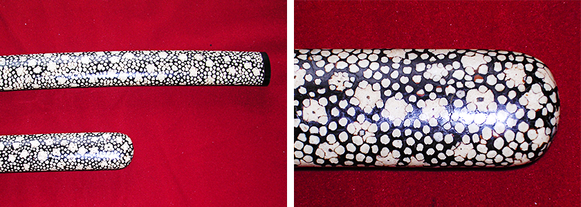 刀-074 大 小 拵え かいらぎ（梅花皮）鮫皮鞘 | 日本刀や刀剣の販売